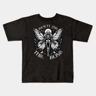 Fairycore Skeleton Fairy Kids T-Shirt